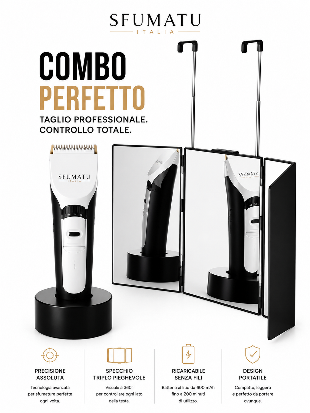 Sfumatu™ Pro Fade + 360 Mirror